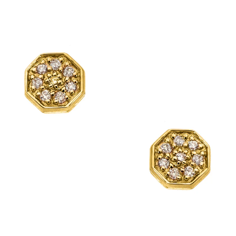 Bold cross earrings-Elizabeth Studs