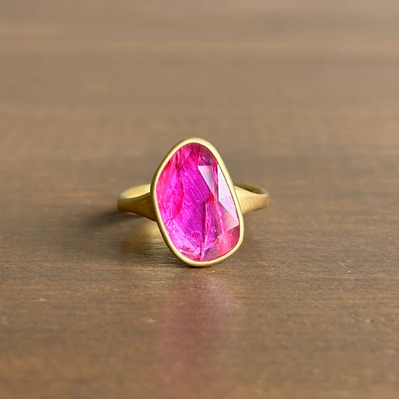 Ruby Pebble Sequin Ring