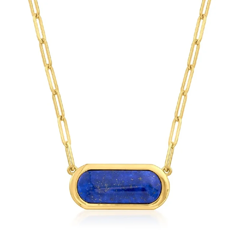 Cosmic charm necklaces-925 Sterling Silver Lapis Lazuli Necklace