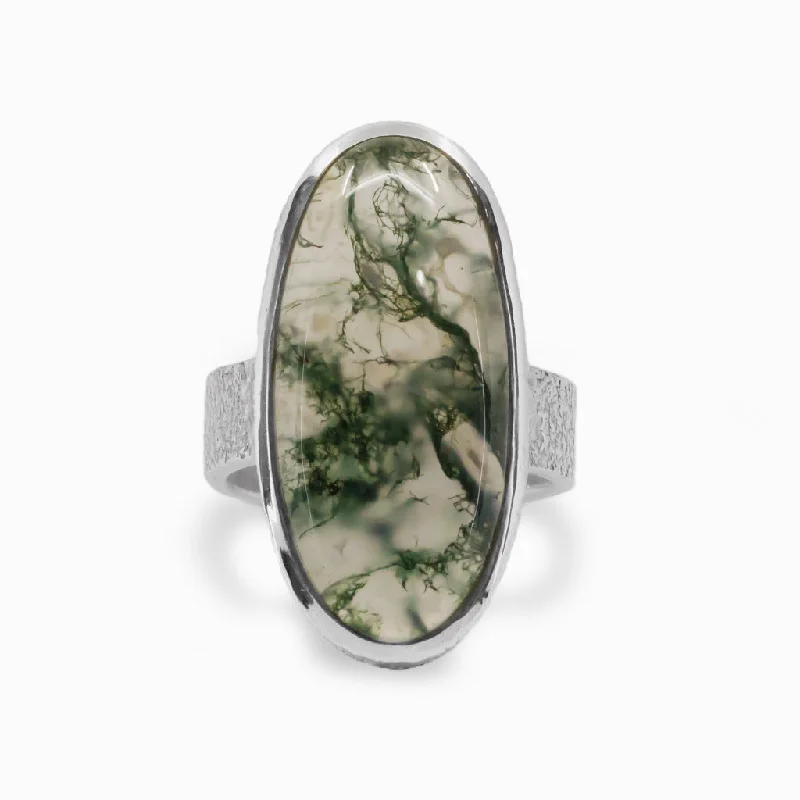 Moss Agate Ring