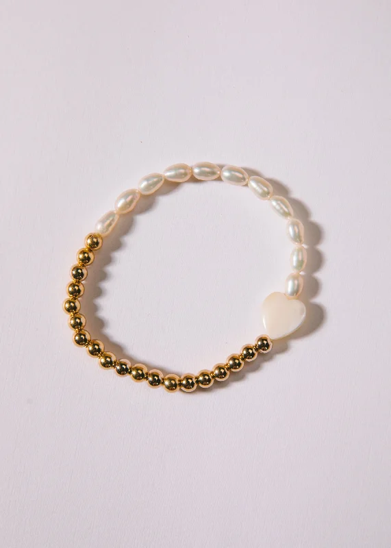 Beaded cluster bangles-Mother Of Pearl Bracelet