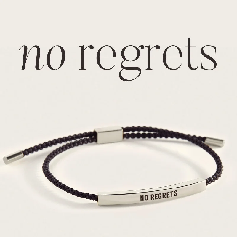 Silk cord bangles-No Regrets Inspire Bracelet