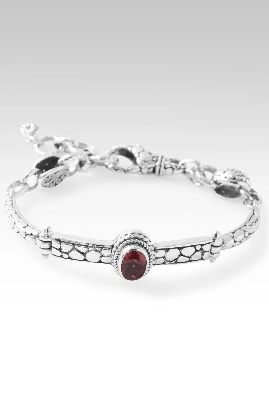 Topaz bead bangles-Divine Purpose Bracelet™ in Malaia Garnet