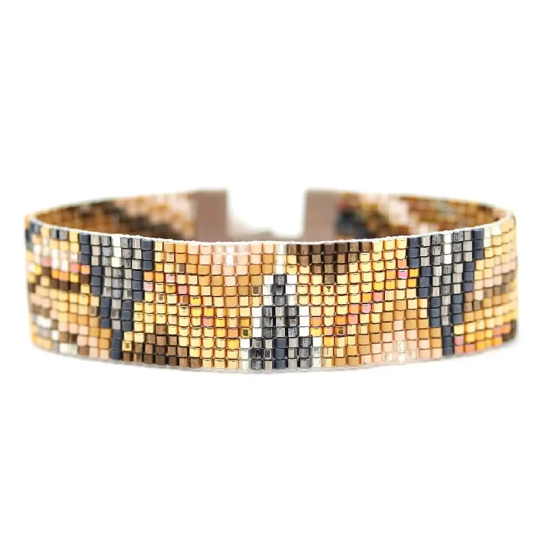 Rustic lock bangles-JULIE ROFMAN - ORO BRACELET