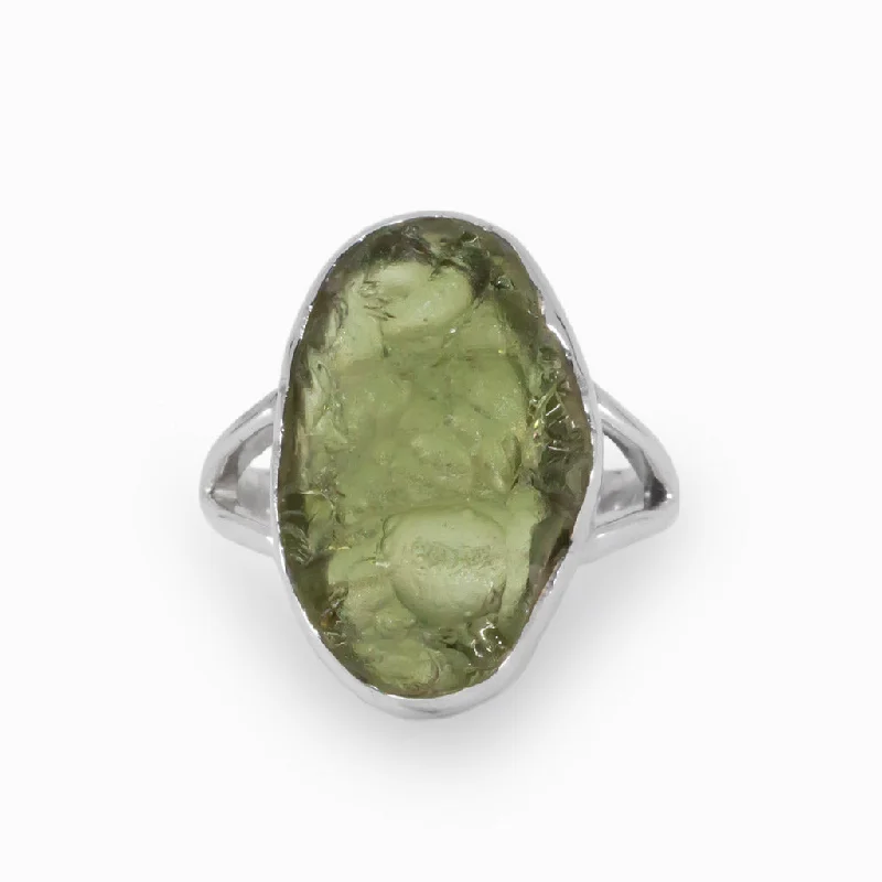 Moldavite Ring