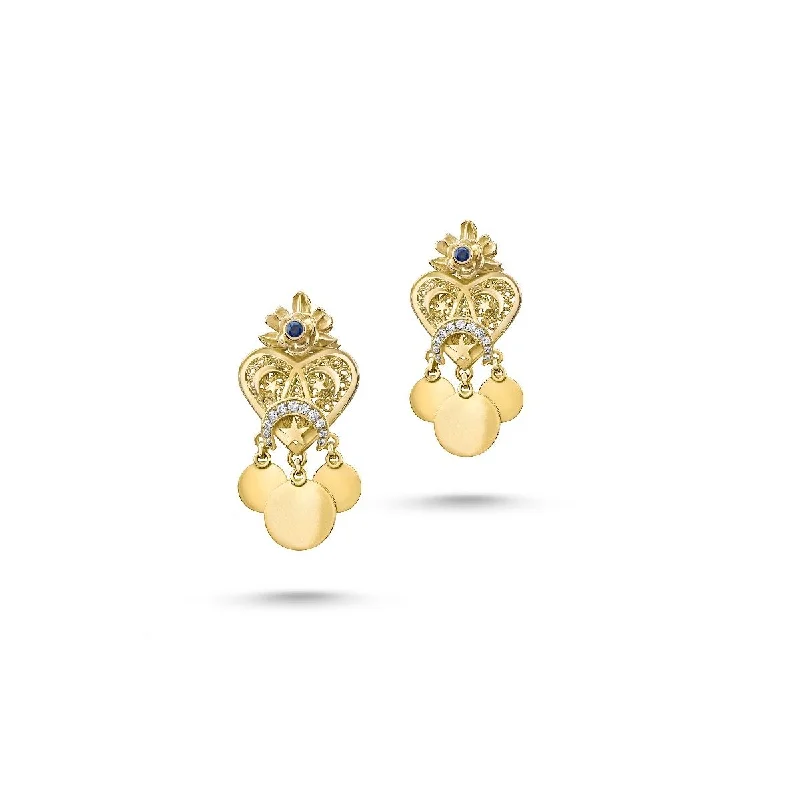 Layered tier earrings-Ghalia Earrings