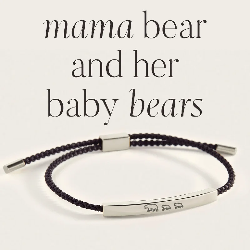 Loop charm bangles-Mama Bear & Her Baby Bears Inspire Bracelet