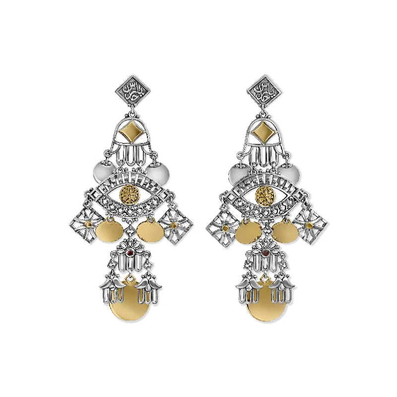 Vivid gem earrings-Fallahy Kaf Earrings