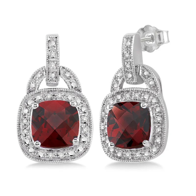 Tide design earrings-Majestic Gemstone & Diamond Earrings