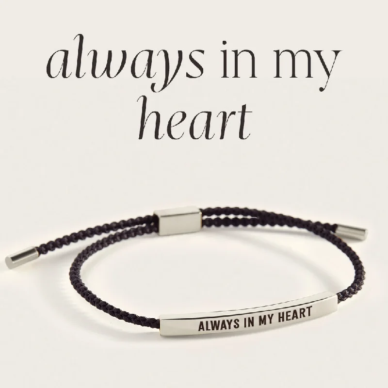 Hand-polished bangles-Always In My Heart Inspire Bracelet