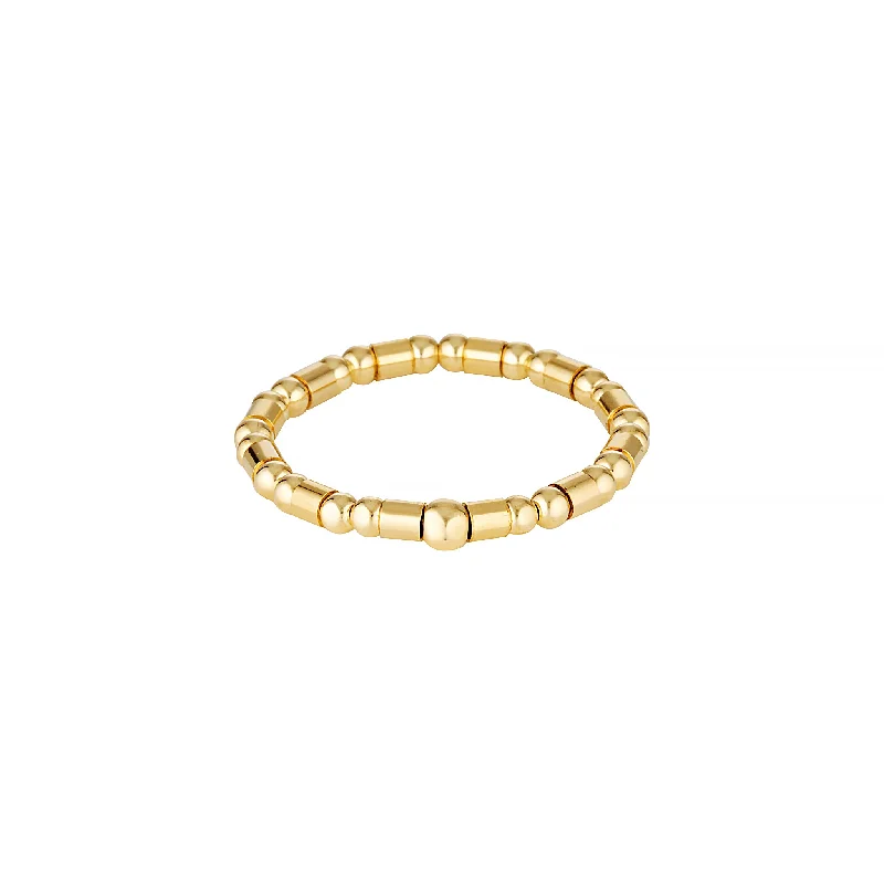 Gold Codie Bead Ring