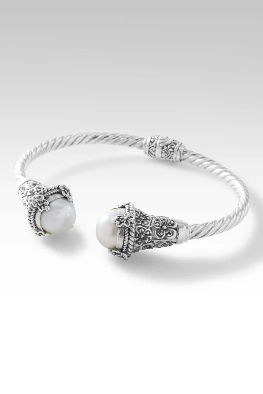 Sleek design bangles-Forgive Freely Tip-to-Tip Bracelet™ in Freshwater Pearl