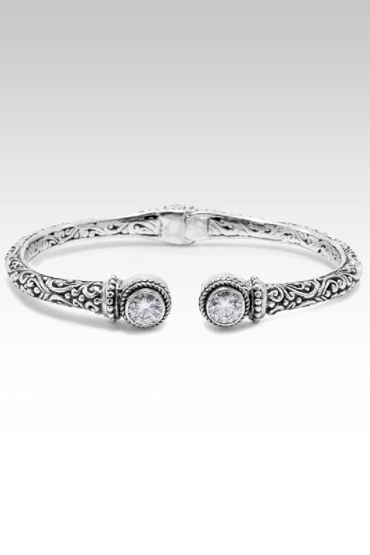 Oval gem bangles-Blessed One Tip-to-Tip Bracelet II™ in Moissanite