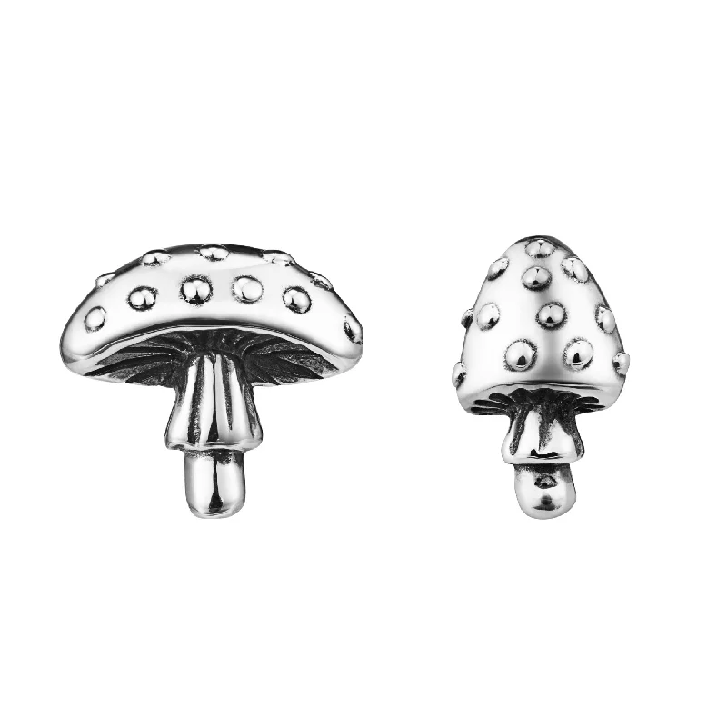 Lily design earrings-FUNGI - Sterling Silver Studs