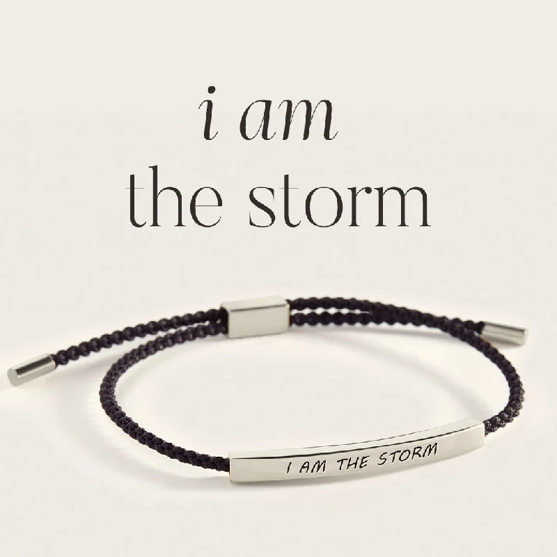 Rustic lock bangles-I Am The Storm Inspire Bracelet