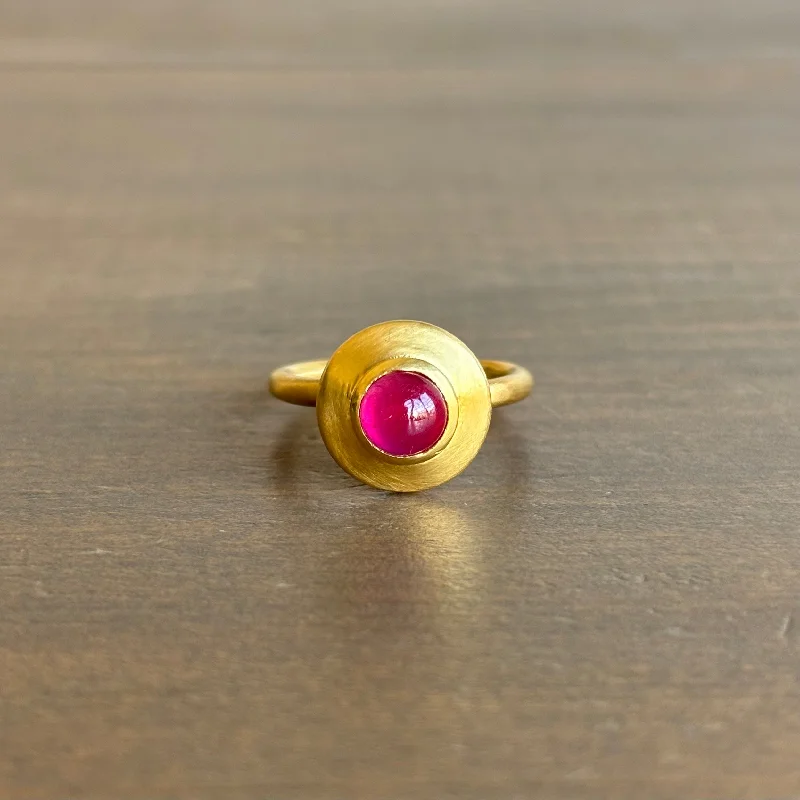 Large Ruby Pod Ring