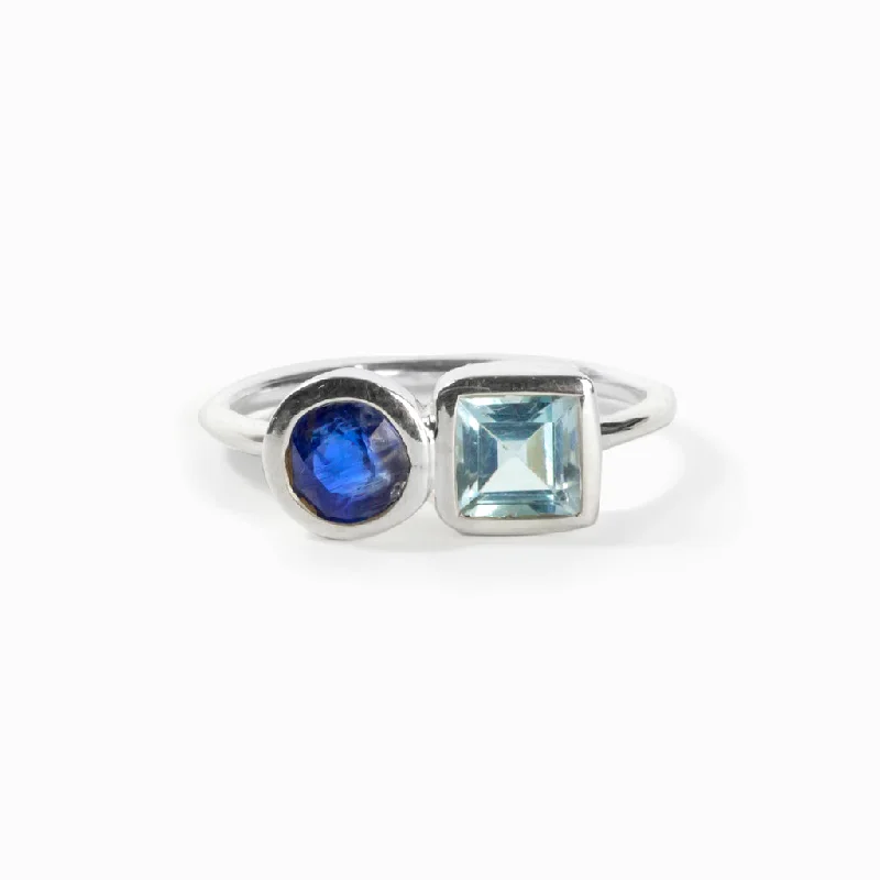 Kyanite & Blue Topaz Ring