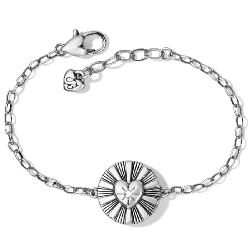 Glossy cuff bangles-Celeste Heart Bracelet