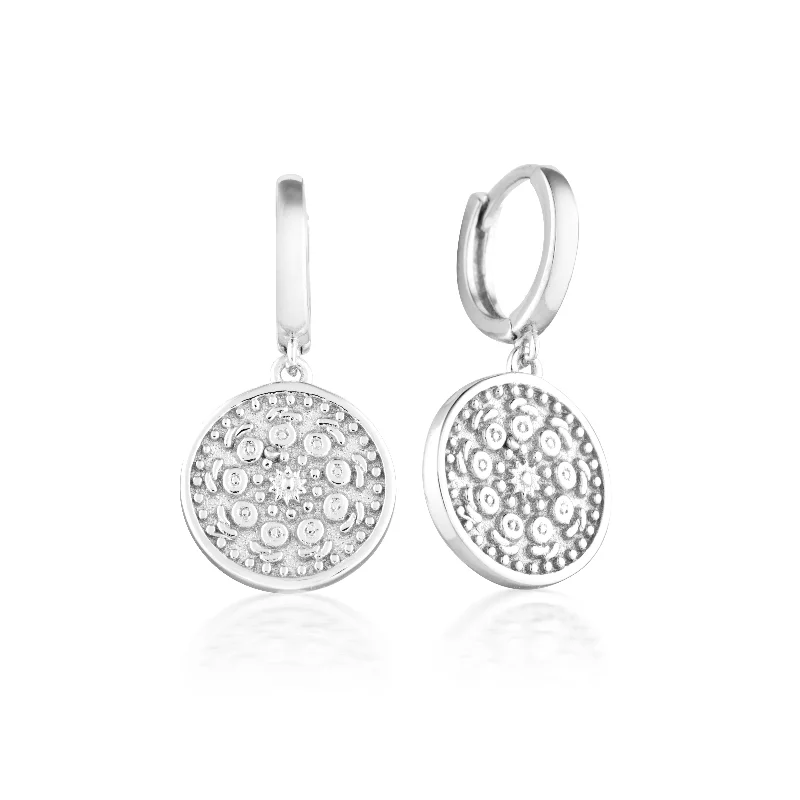 Flat knot earrings-Pella Earrings