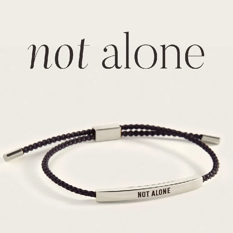 Flat knot bangles-Not Alone Inspire Bracelet