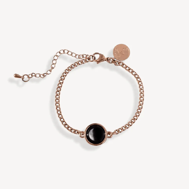 Sleek design bangles-Pallene Bracelet in Rose Gold