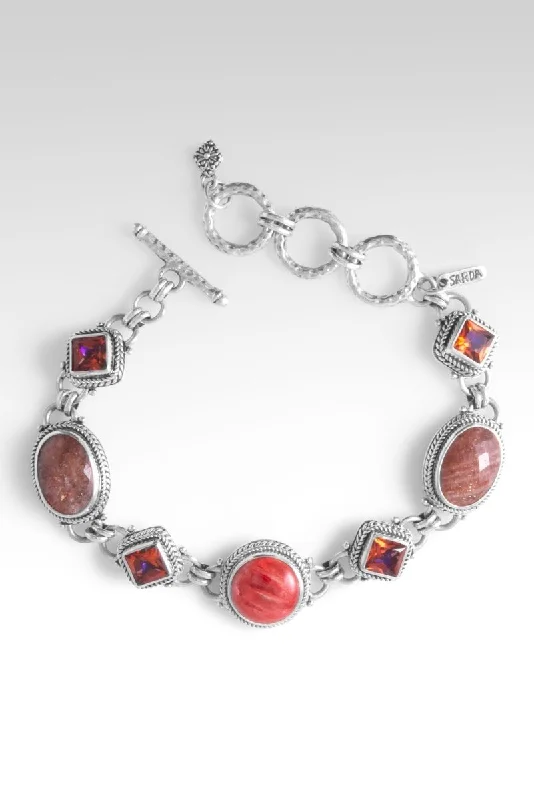 Surf theme bangles-Blessed with Abundance Bracelet™ in Orange Sunstone