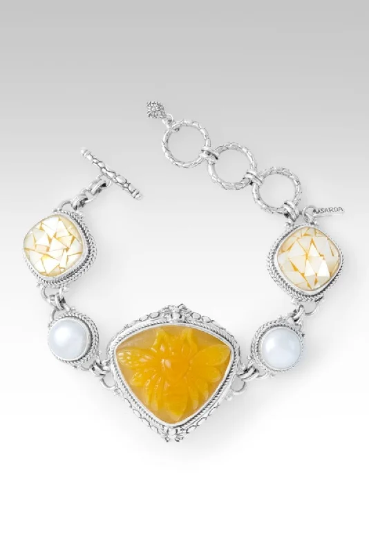 Light filigree bangles-Divine Blessings Bracelet II™ in Yellow Colored Quartz