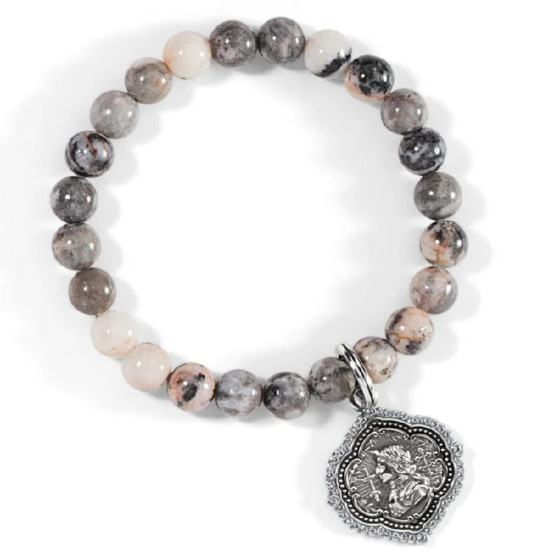 Tri-tone bangles-Joan Of Arc Stretch Bracelet