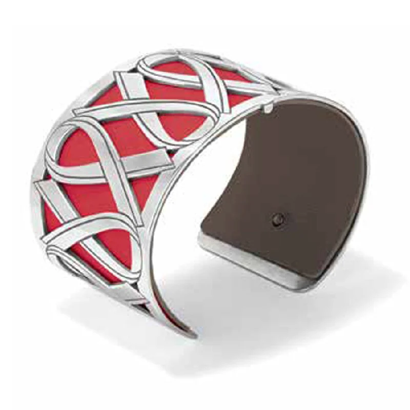 Topaz stone bangles-Wear Red Christo Cuff Bracelet