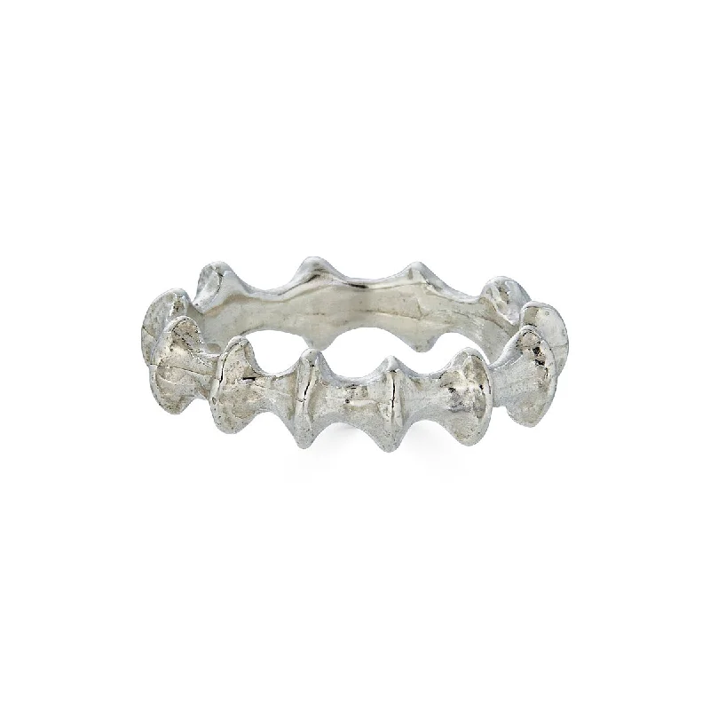 Whelk Stacking Band, Silver