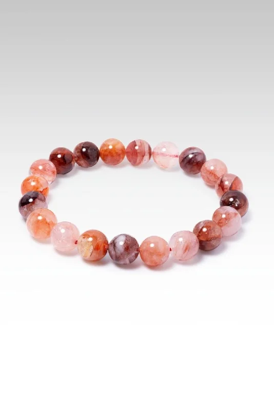 Light clay bangles-Beaded Red Hematoid Quartz Bracelet™