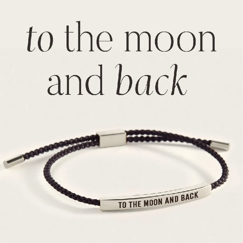 Pinch clasp bangles-To The Moon And Back Inspire Bracelet