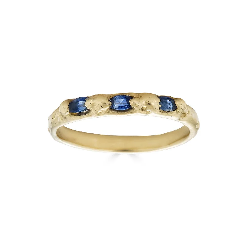 Marquise Sapphire Trio Ring