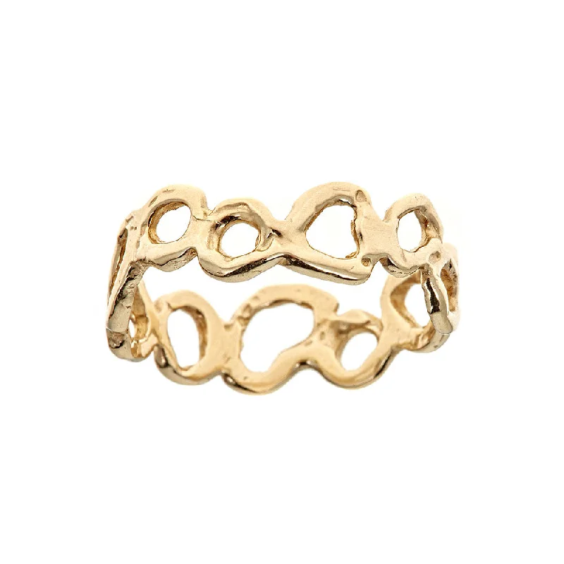 Morel Thin Ring, 14k