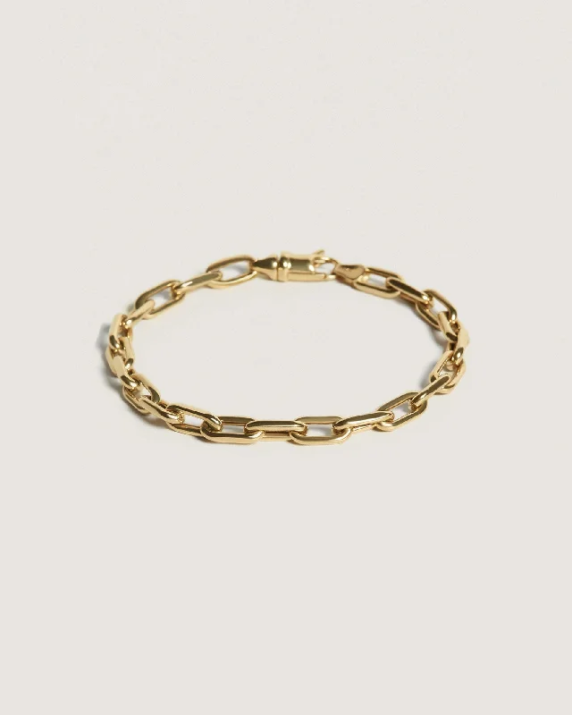 Oval shape bangles-Mia Link Chain Bracelet