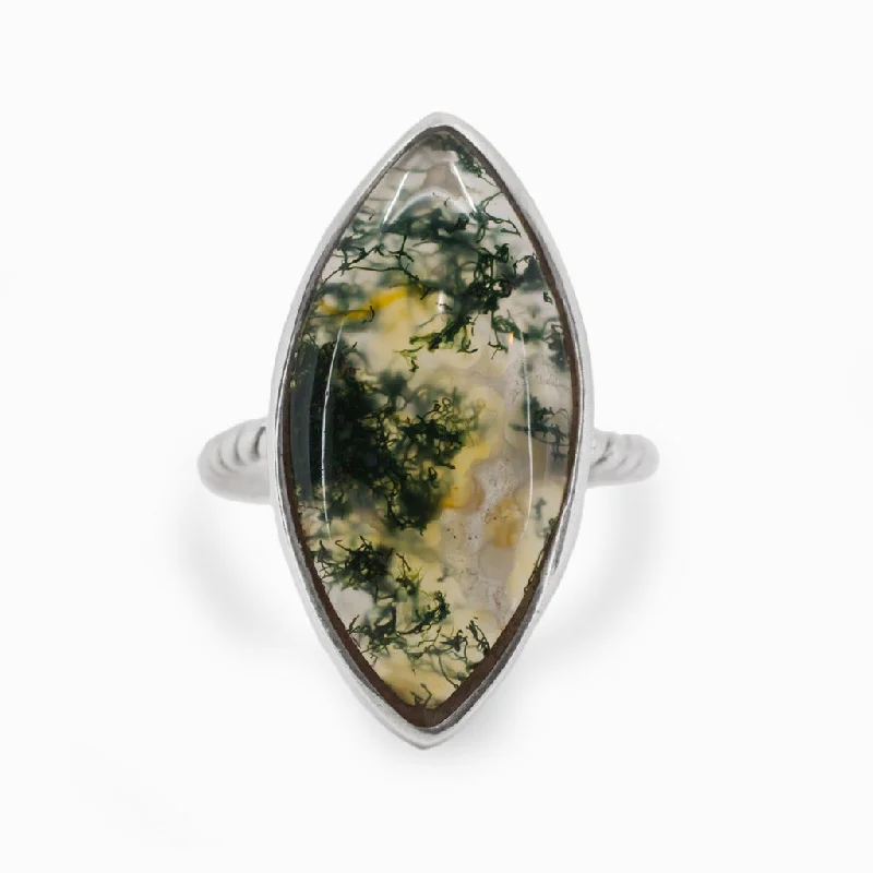 Moss Agate Ring