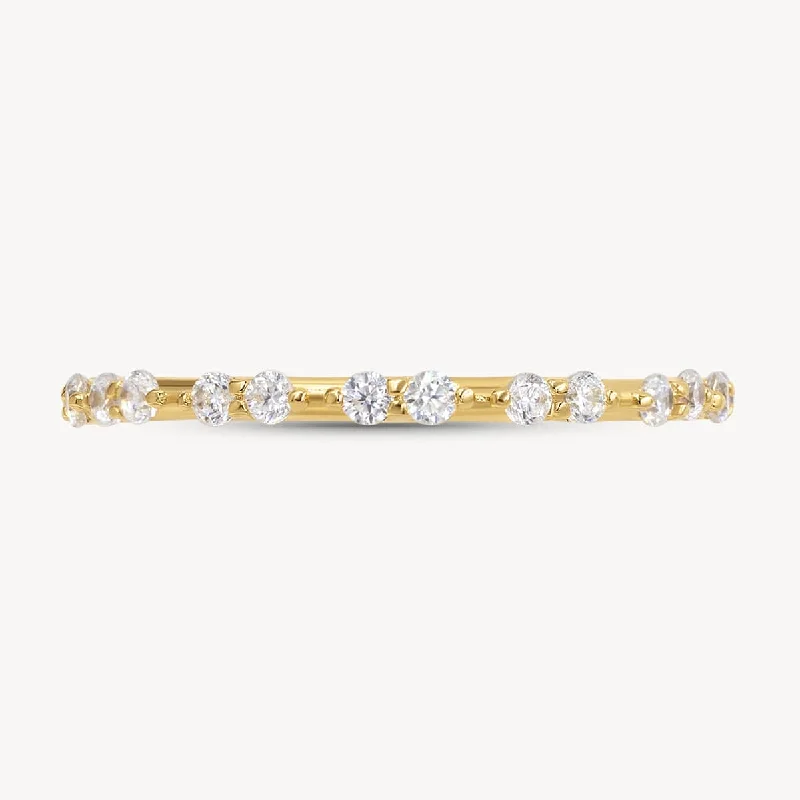 Diamond Duos Half Eternity Band