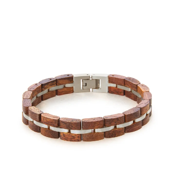 Tri-tone bangles-Koa Bracelet – Narrow, Rhodium Plated