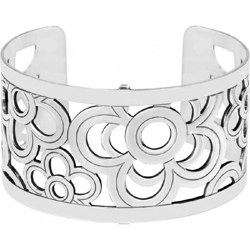 Swirl shape bangles-Christo Newberry Wide Cuff Bracelet