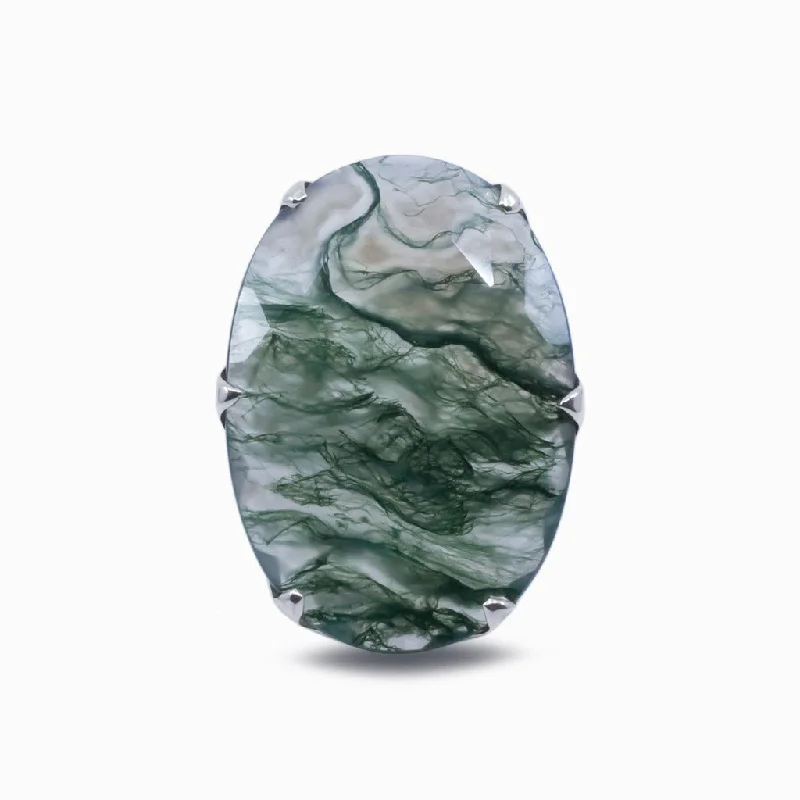 Moss Agate Ring