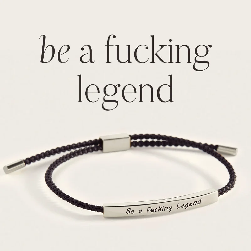 Tiny pearl bangles-Be a F♥cking Legend Inspire Bracelet