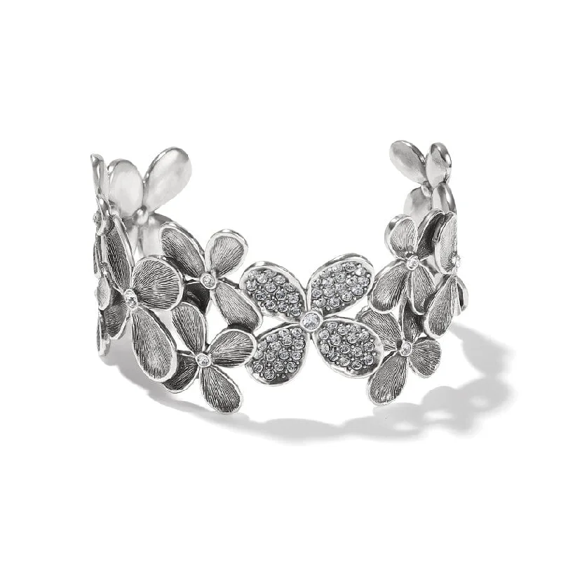 Wide chain bangles-Everbloom Petals Cuff Bracelet