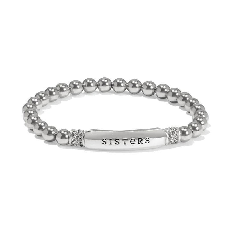 Swirl shape bangles-Meridian Sisters Petite Stretch Bracelet