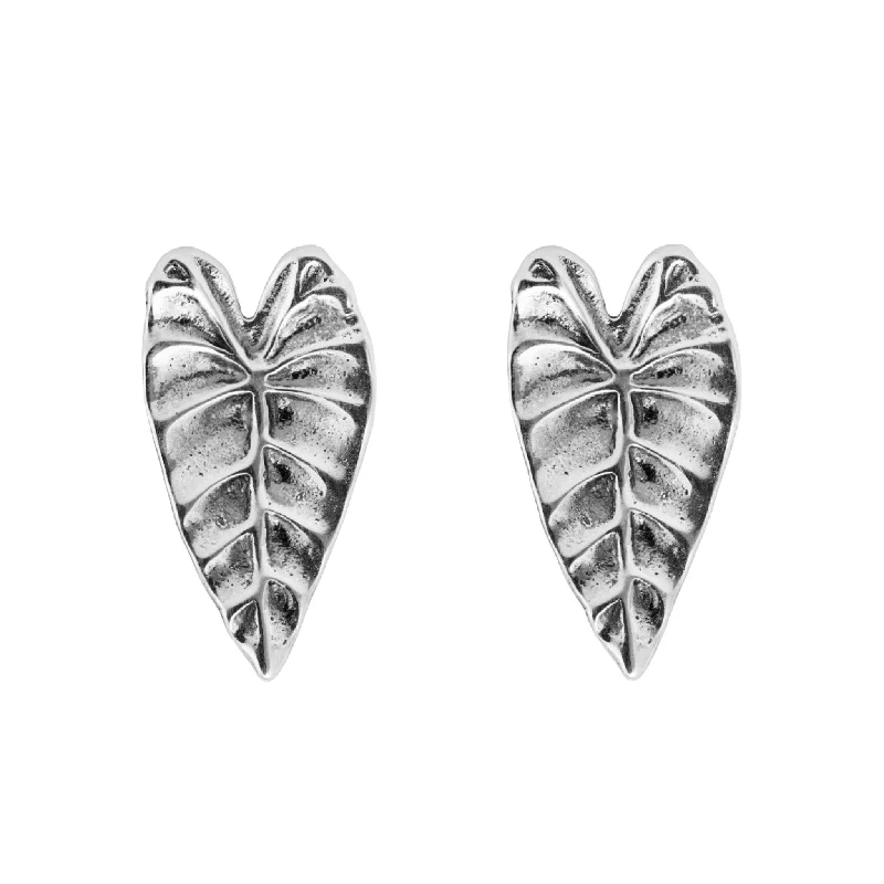 Swirl shape earrings-ALOCASIA - Sterling Silver Studs