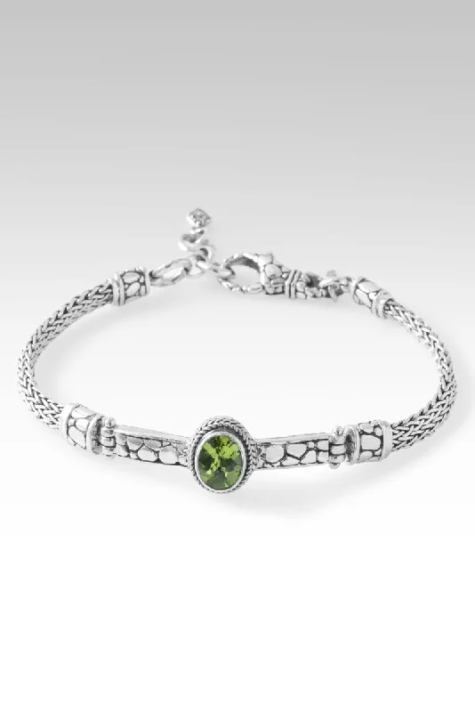 Woven tribal bangles-Divine Purpose Bracelet™ in Peridot