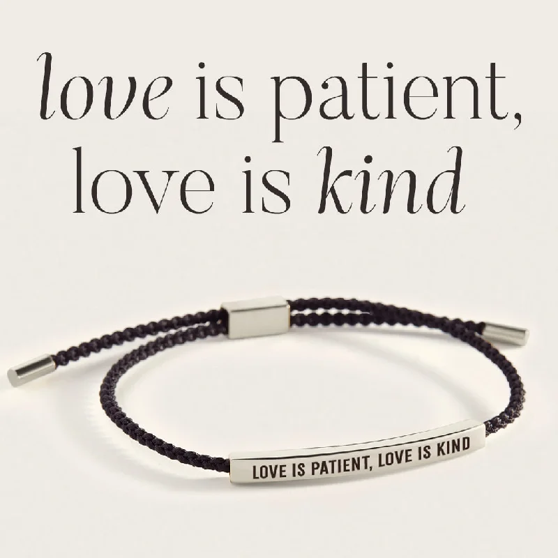 Surf bead bangles-Love Is Patient, Love Is Kind Inspire Bracelet