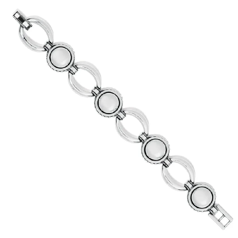 Polished silver bangles-Pretty Tough Bold Stud Bracelet