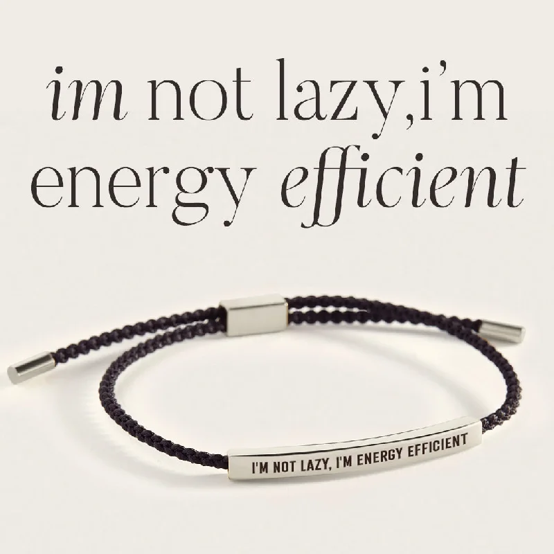 Tiny wing bangles-I'm Not Lazy, I'm Energy Efficient Inspire Bracelet