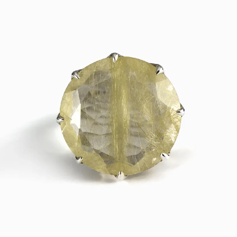 Rutilated Quartz Ring