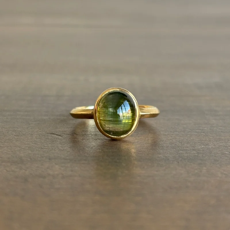 Tourmaline Cat's Eye Ring